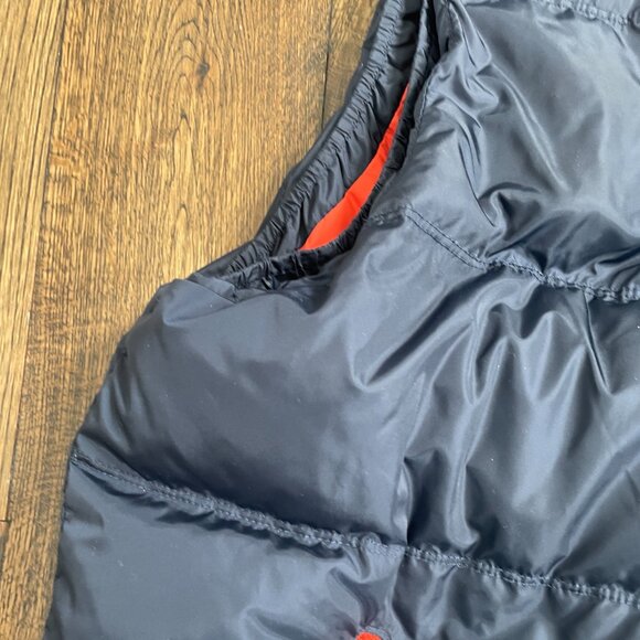 Orvis Classic Collection Women's Navy Blue Down Puffer Vest Orange Accents XL - Picture 4 of 9